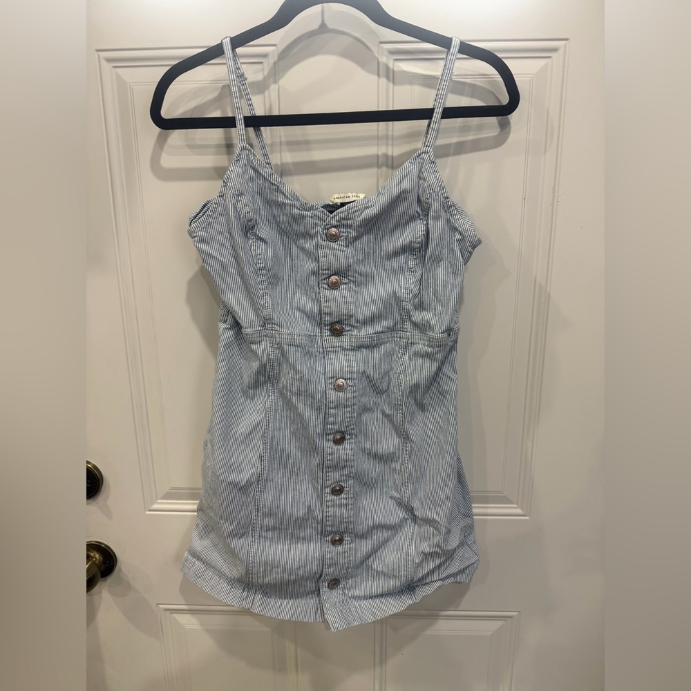 American Eagle Outfitters Blue Striped Dress